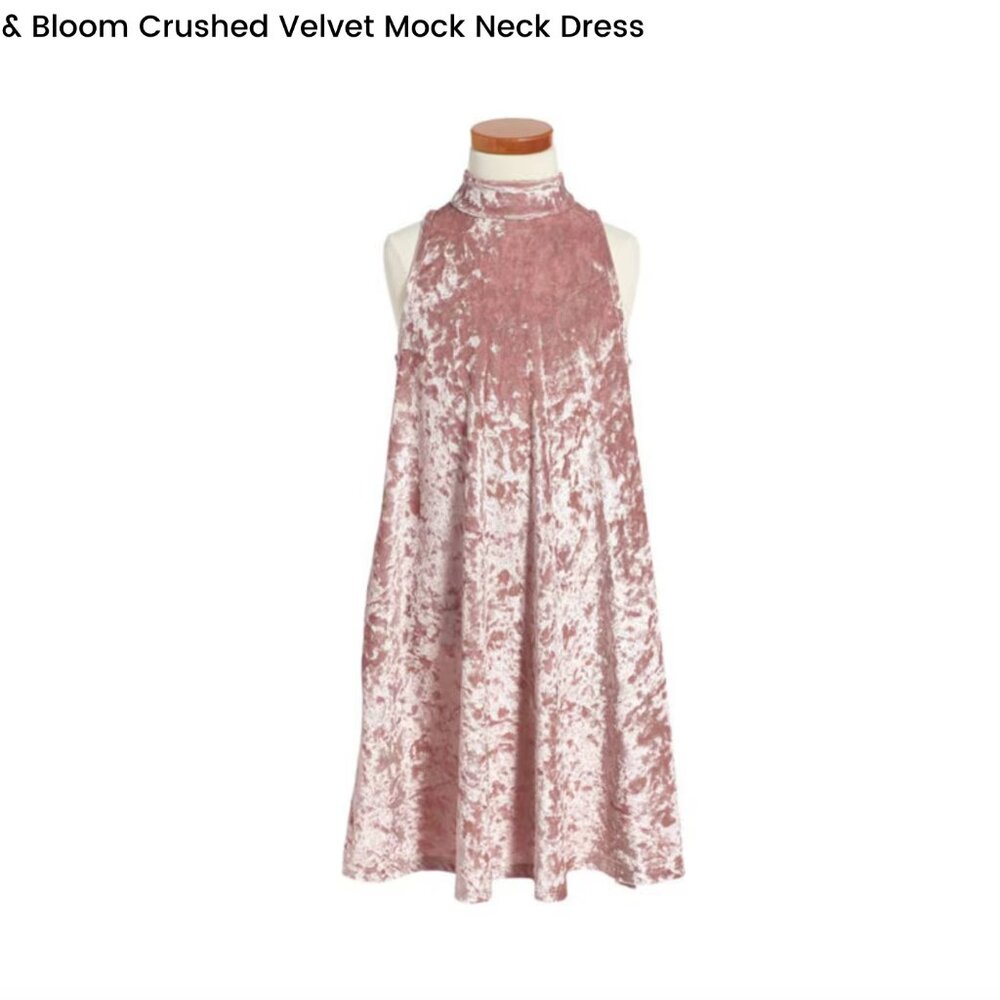 Pink velvet Dress 🌸💗